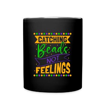 Beading Catching Beads Not Beadwork Jewelry Beader - Full Colour Mug - black - Front