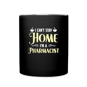 Technicien en pharmacie Je ne peux pas rester à la maison Soins de santé - Mug uni - noir - Devant