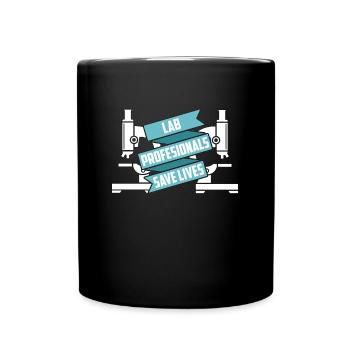 Lab Technician Lab Professional Saves Laboratory - Tasse einfarbig - Schwarz - Vorne