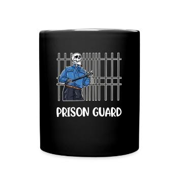 Prison Guard Gefängnis Geschenk - Tasse einfarbig - Schwarz - Vorne