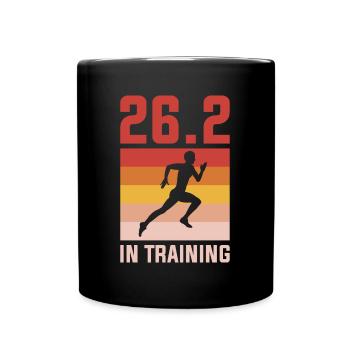 26.2 In Training Marathon Gift - Full Colour Mug - black - Front