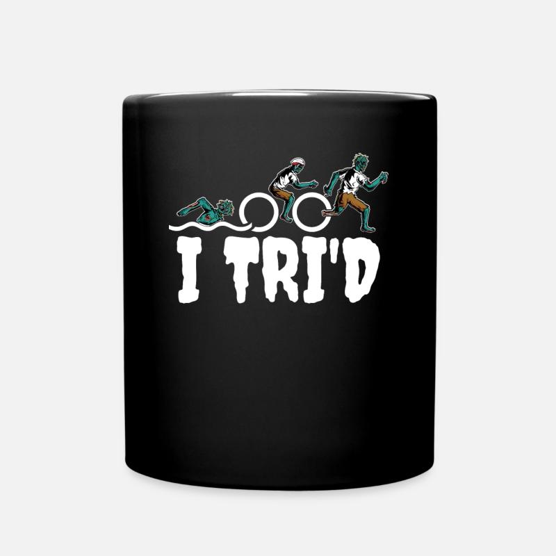 I Trid Triathlon Geschenk - Tasse einfarbig - Schwarz