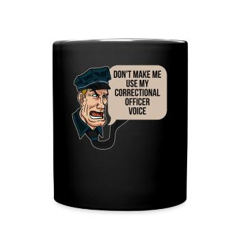 Cadeau de prison vocal d’agent correctionnel - Mug uni - noir - Devant
