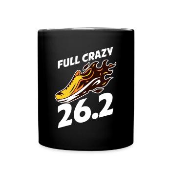 Cadeau Full Crazy 26.2 Marathon - Mug uni - noir - Devant
