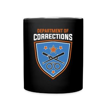 Department Of Corrections Prison Gift - Full Colour Mug - black - Front