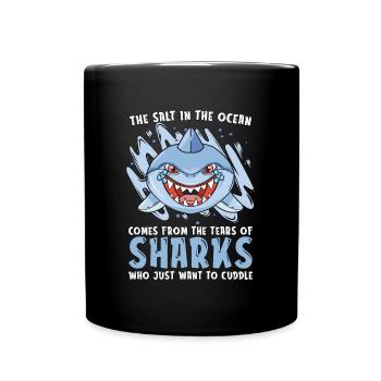 Marine Biology The Salt In The Ocean Sea Animals - Tasse einfarbig - Schwarz - Vorne