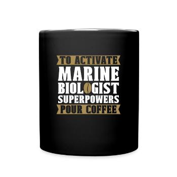 Marine Biology To Activate Marine Science Animals - Tasse einfarbig - Schwarz - Vorne