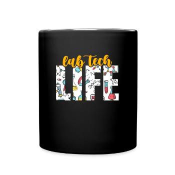 Lab Technician Lab Tech Life Laboratory Scientist - Full Colour Mug - black - Front