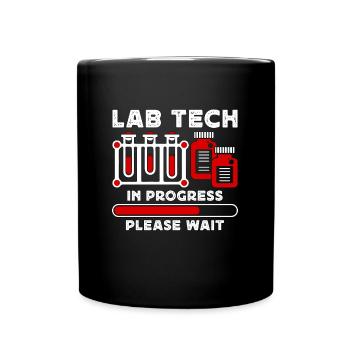 Technicien de laboratoire Tech de laboratoire dans le laboratoire de soins de santé - Mug uni - noir - Devant