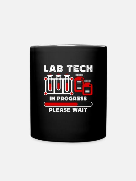Technicien de laboratoire Tech de laboratoire dans le laboratoire de soins de santé - Mug uni - noir