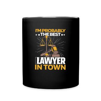 Lawyer Lawyer Jura Komisch - Full Colour Mug - black - Front