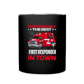Ambulance Service Paramedic Paramedic - Full Colour Mug - black - Front