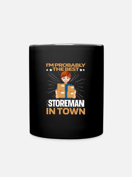 Lagerist Lagerarbeiter - Tasse einfarbig - Schwarz