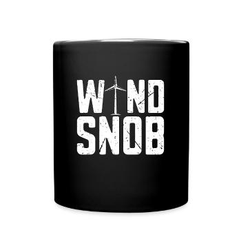 Wind Turbine Tech Wind Snob Loves Renewable Energy - Tasse einfarbig - Schwarz - Vorne