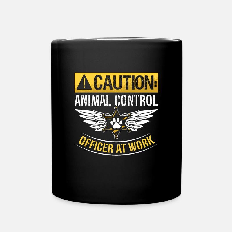 Animal Officer Attention Animal Control Dog Catcher - Mug uni - noir