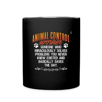 Agent des animaux Agents de contrôle des animaux Application de la loi - Mug uni - noir - Devant