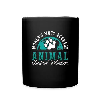 Animal Officer L’animal policier le plus moyen au monde - Mug uni - noir - Devant