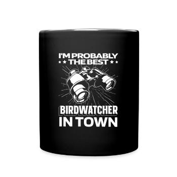 Jumelles ornithologiques - Mug uni - noir - Devant