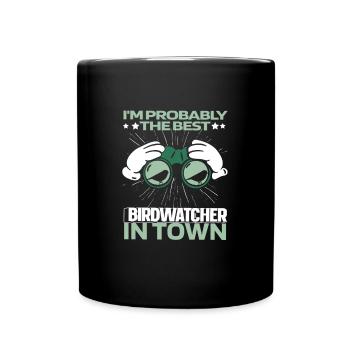 Jumelles ornithologiques - Mug uni - noir - Devant