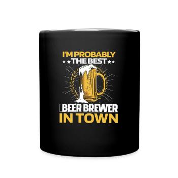 Hobby Brewer Beer Craft Beer Hopping - Full Colour Mug - black - Front