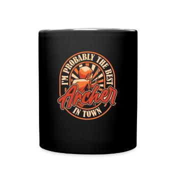 Archery Archery Archer Funny - Full Colour Mug - black - Front