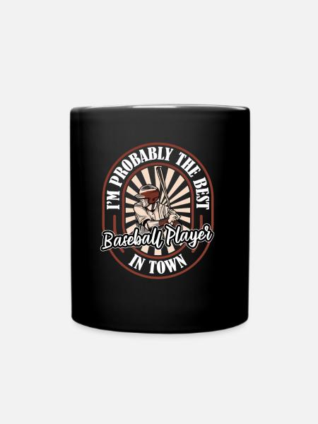 Baseball Witzig - Tasse einfarbig - Schwarz