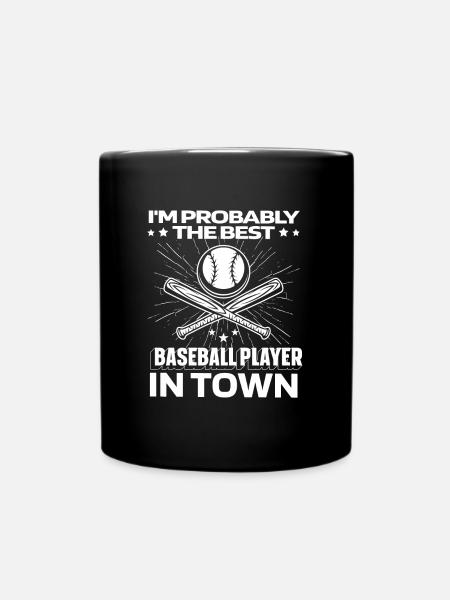 Baseball Witzig - Tasse einfarbig - Schwarz