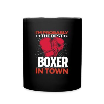 Boxe Boxeur Drôle - Mug uni - noir - Devant