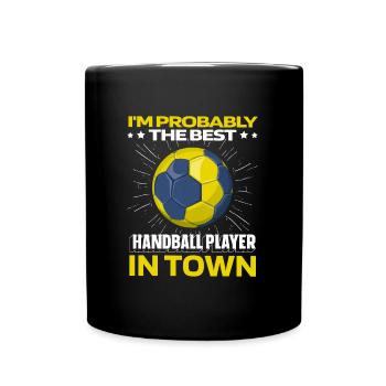 Handball Handball Joueur drôle - Mug uni - noir - Devant