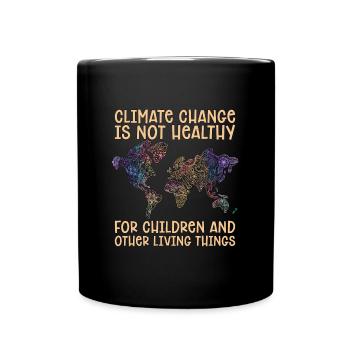 Le changement climatique n’est pas sain Aime la conservation - Mug uni - noir - Devant
