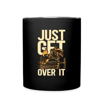 Les courses de chevaux s’en remettent Animaux Coureur de chevaux - Mug uni - noir - Devant
