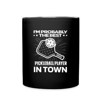 Pickleball funny - Full Colour Mug - black - Front
