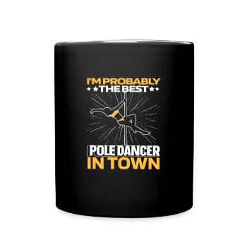 Pole Dancing Drôle - Mug uni - noir - Devant
