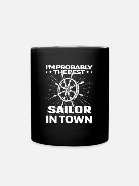 Segeln Segler Segelboot Lustig - Tasse einfarbig - Schwarz