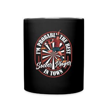 Footballeur Footballeur Drôle - Mug uni - noir - Devant