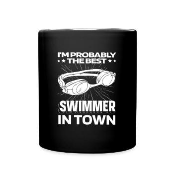 Lunettes de natation - Mug uni - noir - Devant