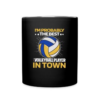 Volleyball volleyball players - Full Colour Mug - black - Front