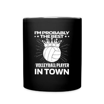 Volleyball Volleyball Volleyball Joueur drôle - Mug uni - noir - Devant