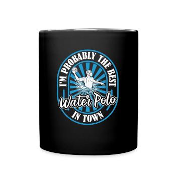 Water Polo Water Polo Fun - Full Colour Mug - black - Front