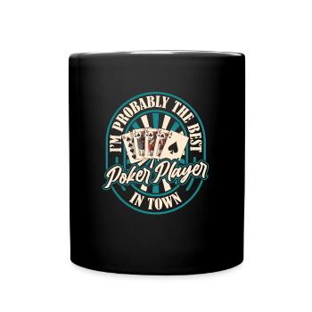 Poker - Mug uni - noir - Devant