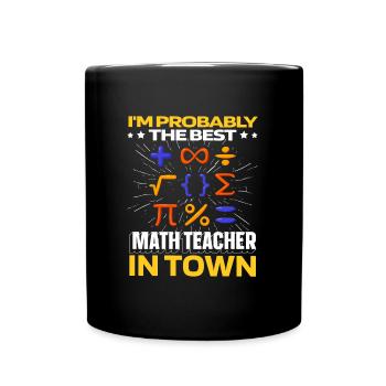 Math Math Funny - Full Colour Mug - black - Front