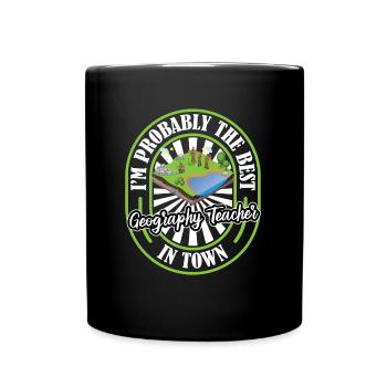Geography Geographer Lustig - Full Colour Mug - black - Front