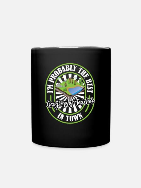Geographie Geograf Lustig - Tasse einfarbig - Schwarz