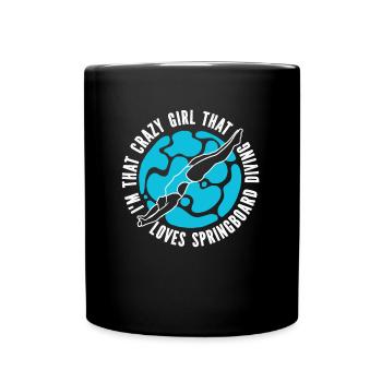 Plongeuses plongeuses filles - Mug uni - noir - Devant