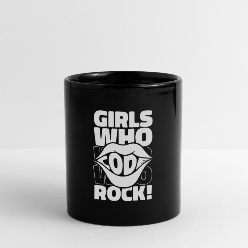 Developer Coder Programmer Girl Full Colour Mug