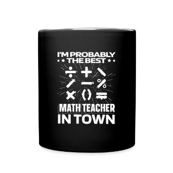 Math Math Funny - Full Colour Mug - black - Front