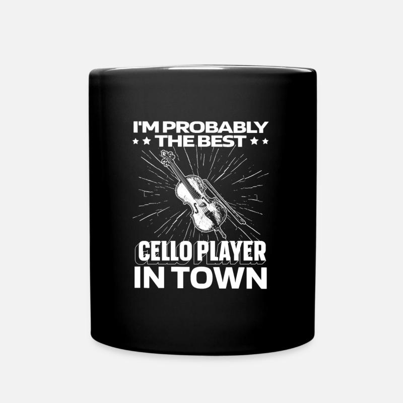 Cello Cellist Witzig - Tasse einfarbig - Schwarz