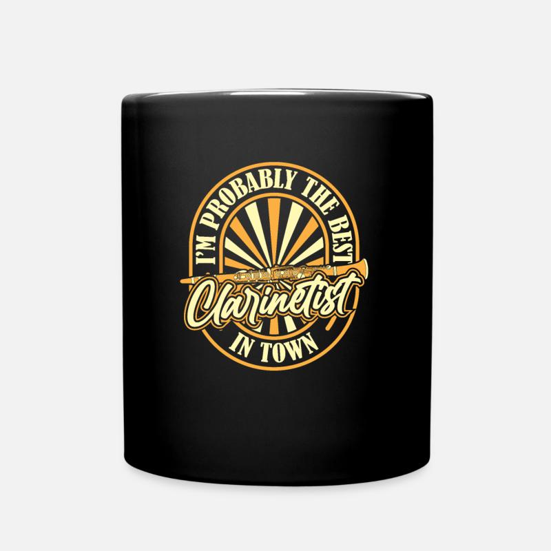 Klarinette Klarinettist - Tasse einfarbig - Schwarz