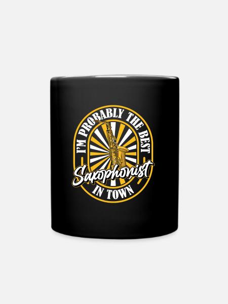 Saxophone Saxophone Drôle - Mug uni - noir