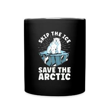 Réchauffement climatique Sautez la conscience de l’environnement de glace - Mug uni - noir - Devant